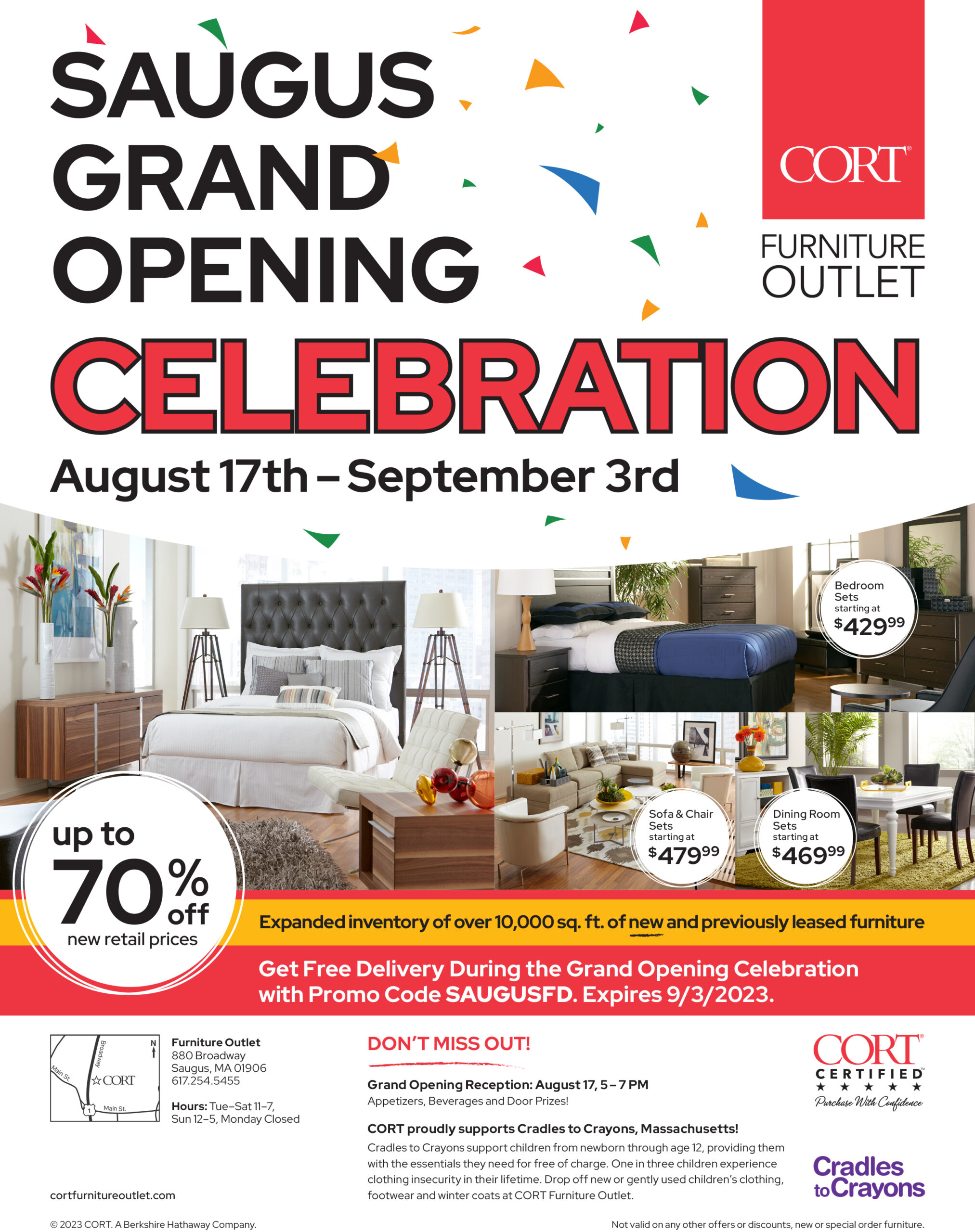 CORT Outlet Grand Opening at Saugus