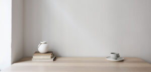 A minimalist Zen designed space.
